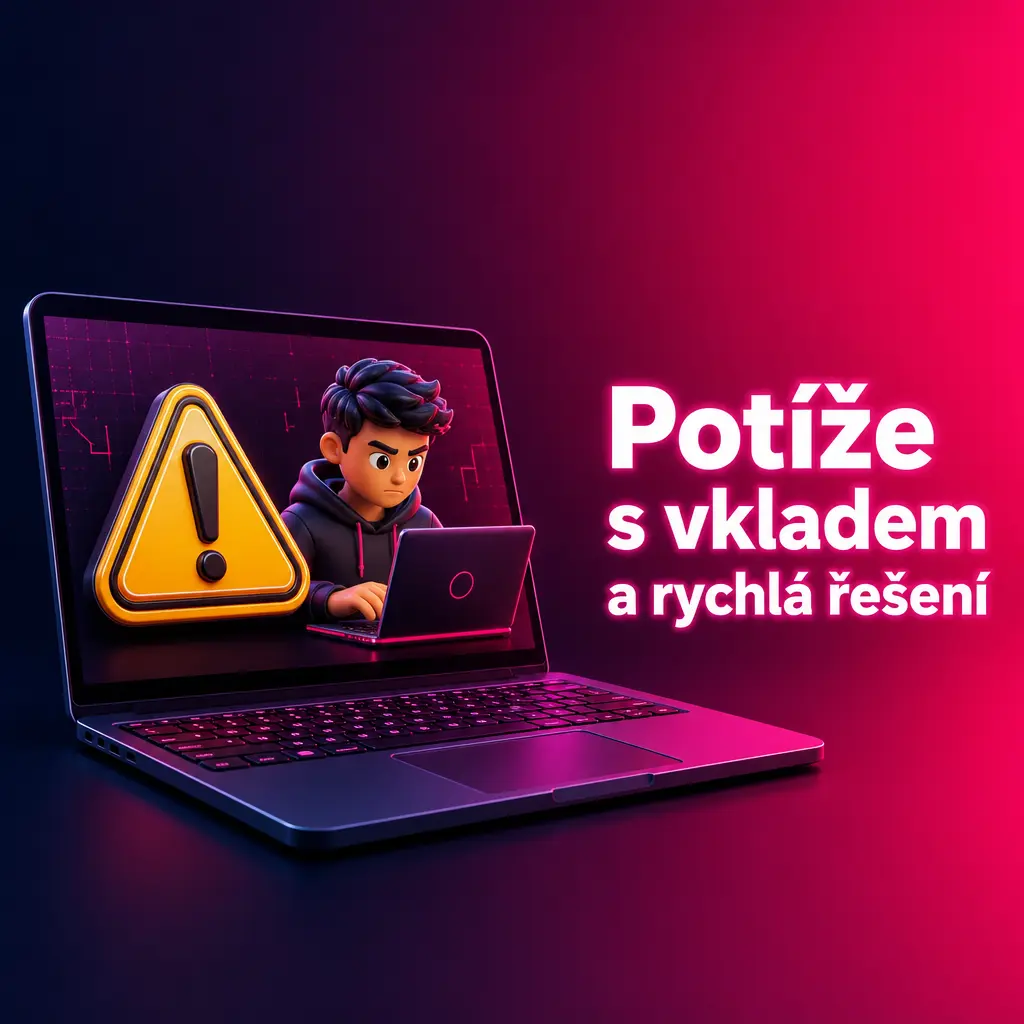 Přehled rychlých řešení potíží s vkladem: zamítnutá karta, čekající kryptoplatba a ověření účtu
