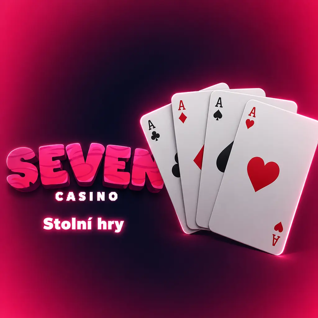 Stolní hry na Seven casino: ruleta, blackjack, baccarat a Caribbean Stud Poker proti softwarovému dealerovi